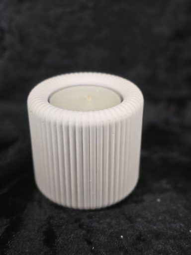 520 - Teelichthalter Rillen